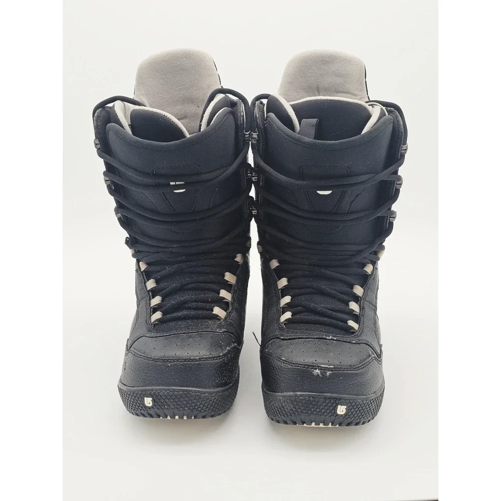 Burton Poacher Men's 11.5 Black Leather Snowboard Boots